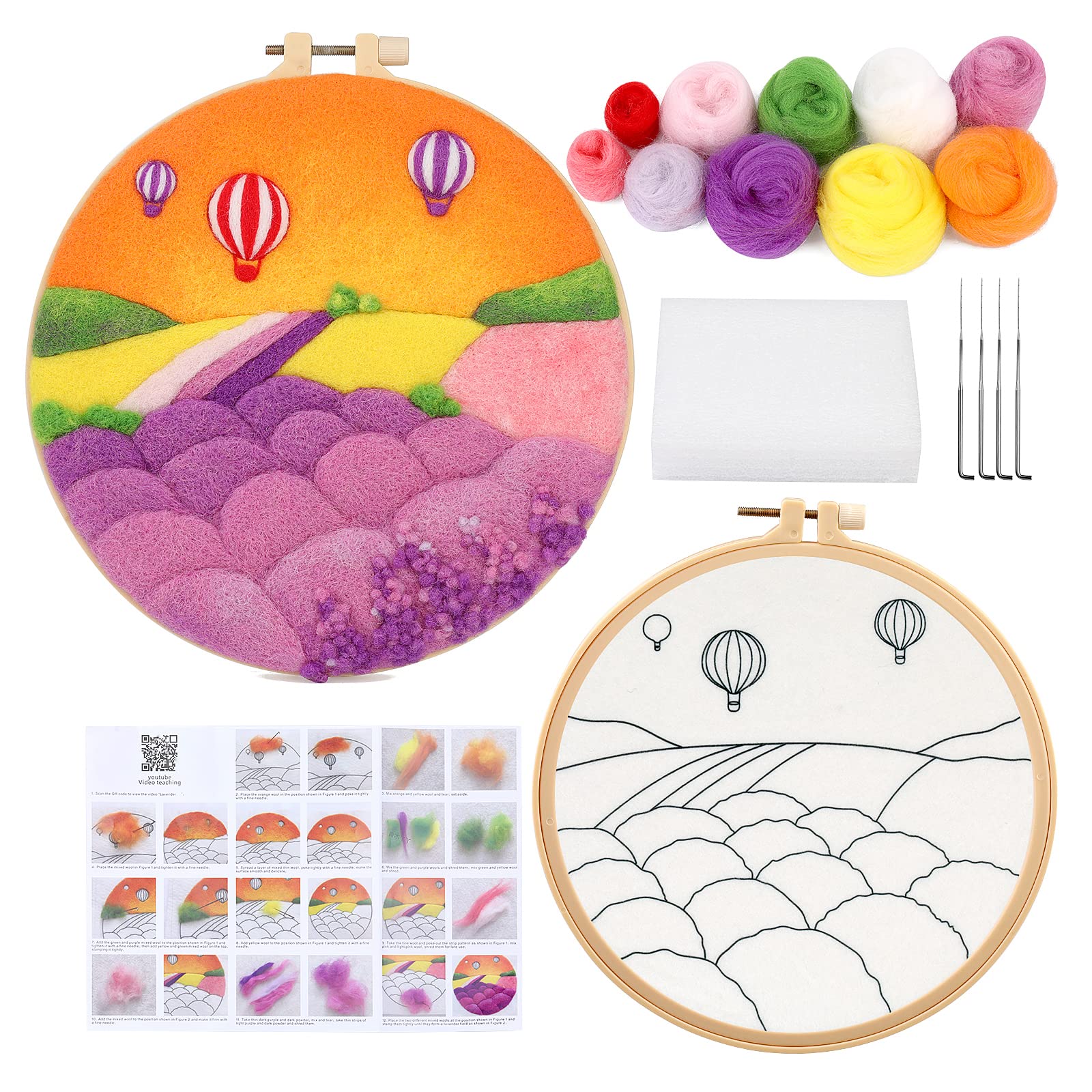 Needle Felt Starter Set, Needle Felt Supplies for Beginners – Mayboos