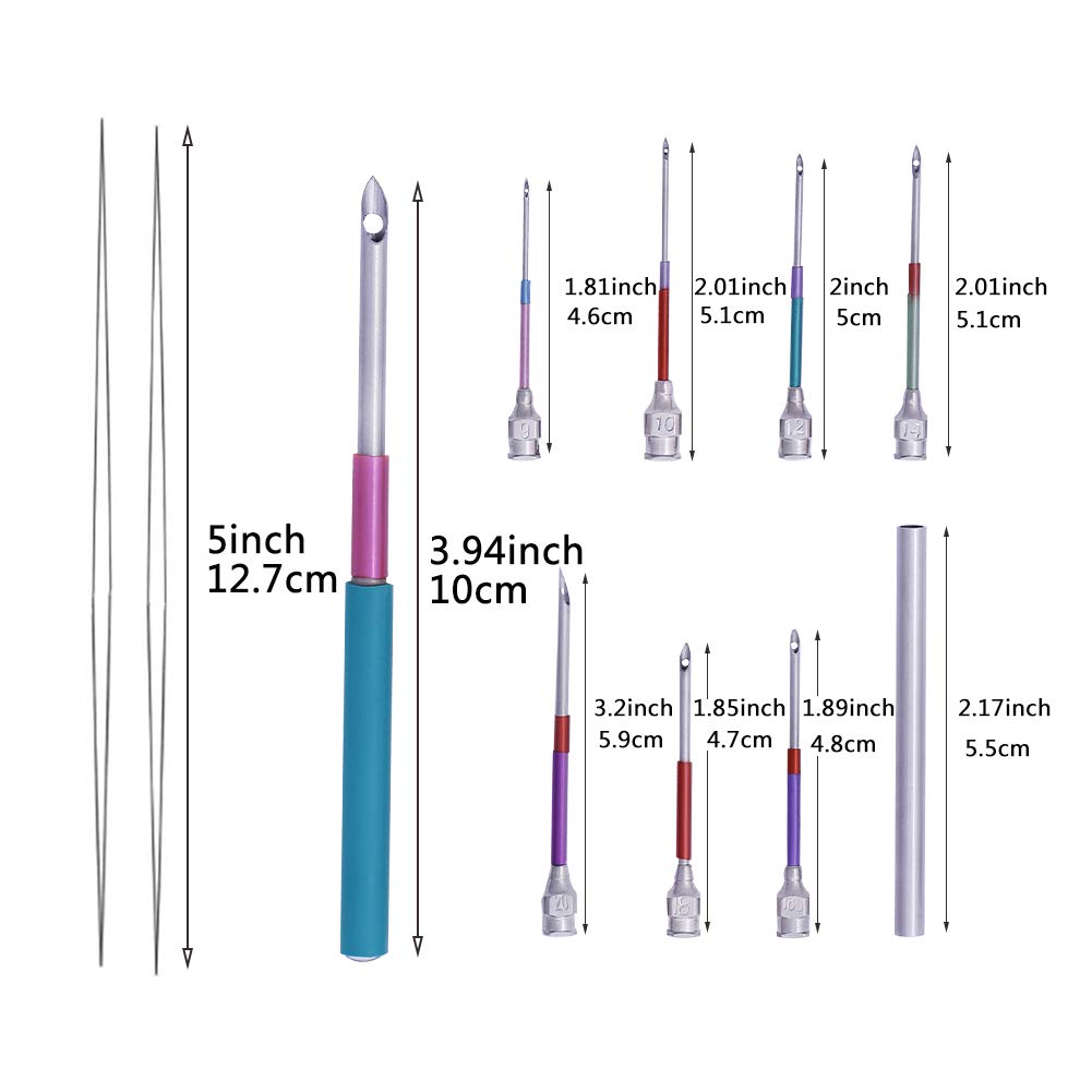 Magic Embroidery Pen Punch Needles, Embroidery Pen Set,Embroidery Patterns Craft Tool Including 50 Color Threads for DIY Sewing Cross Stitching and