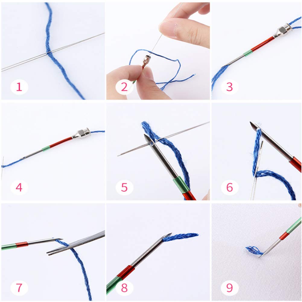 1/7/14PCS Punch Needle Tool Kit Embroidery Stitching Punch Needle Poking  Cross Stitch Tools DIY Art Knitting Sewing Accessories
