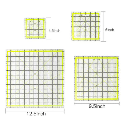 4 Pack Quilting Ruler