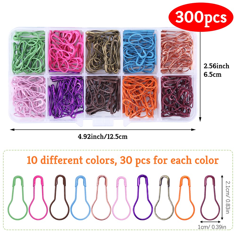 204Pcs Safety Pins, Blanket Pins,Assorted (1.06, 1.45, 1.65
