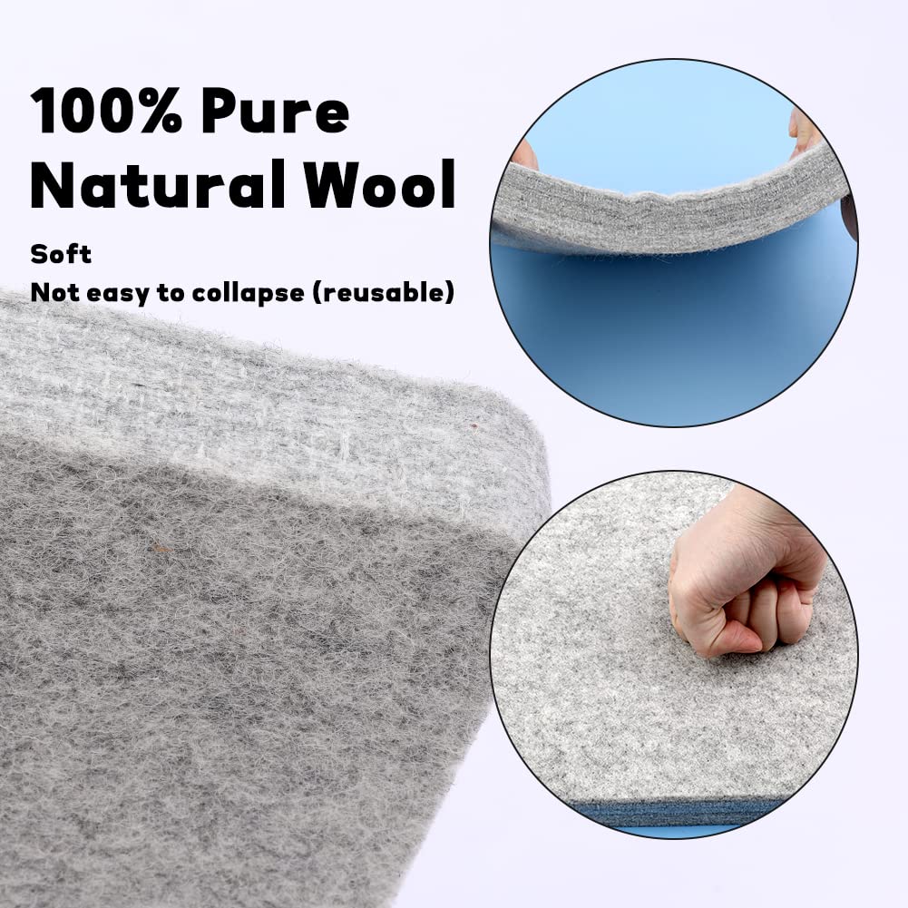 natural woolen needle felting pad needle