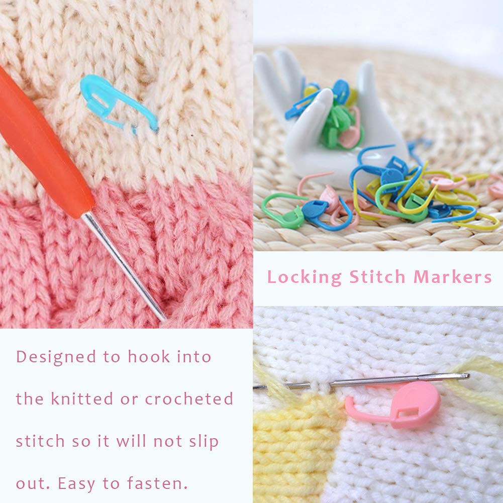 120 Pieces Knitting Crochet Stitch Markers – Mayboos