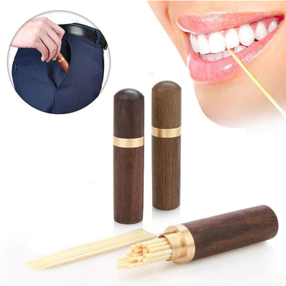 2 PCS Wooden Needle Case with Stitching Needles