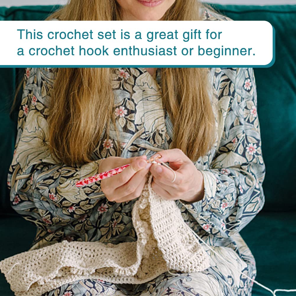 2mm-6.5mm Crochet Kit Comfy Grip Crochet Needles for Crocheting