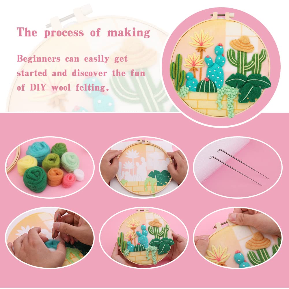 Needle Felt Starter Set, Needle Felt Supplies for Beginners