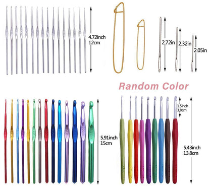 145 Pcs Crochet Hooks Set